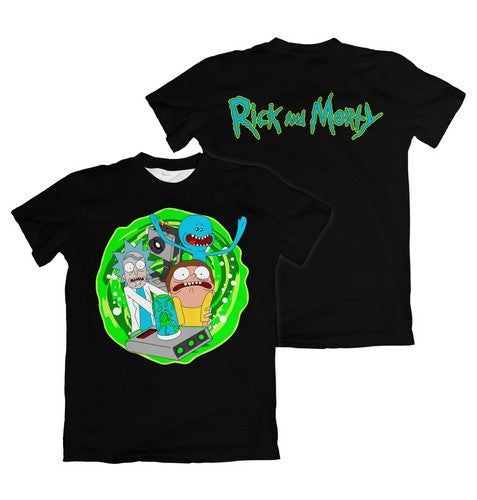 Camiseta Rick And Morty Preta – Dry-Fit Premium Unissex | Swit Store