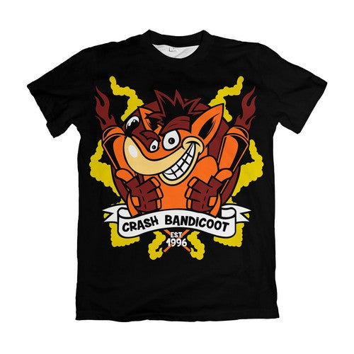Camiseta Crash Bandicoot Emblema 1996
