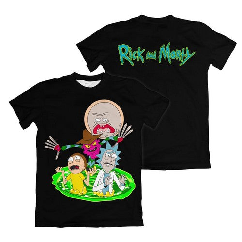 Camiseta Rick And Morty Preta – Dry-Fit Premium Unissex | Swit Store