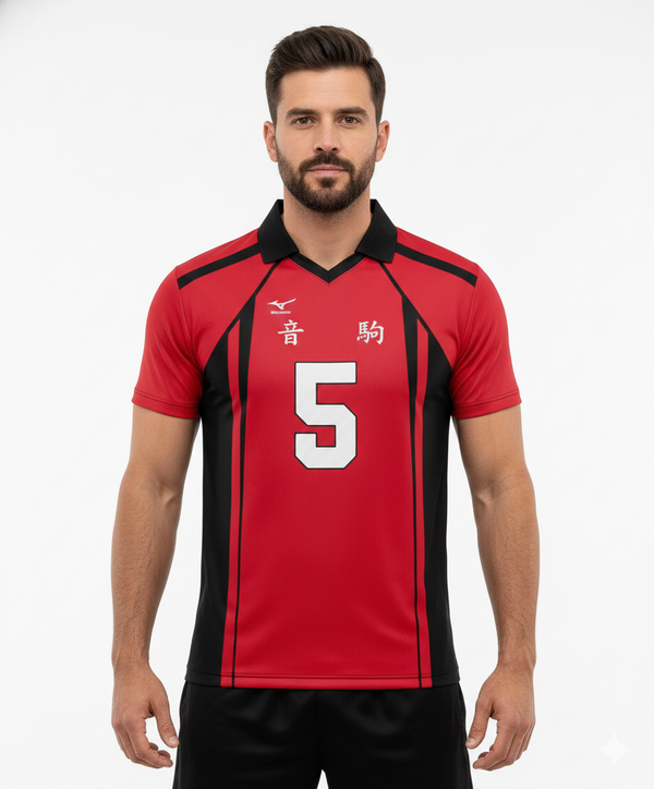Camiseta Uniformes Uniforme Haikyuu Nekoma Mod 1 Dry-Fit Premium Unissex
