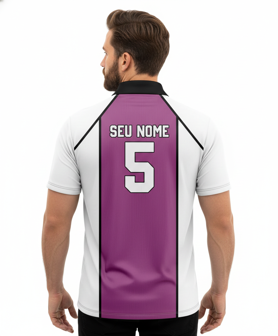 Camiseta Uniformes Uniforme Haikyuu Shiratorizawa Mod 2 Dry-Fit Premium Unissex | Swit Store