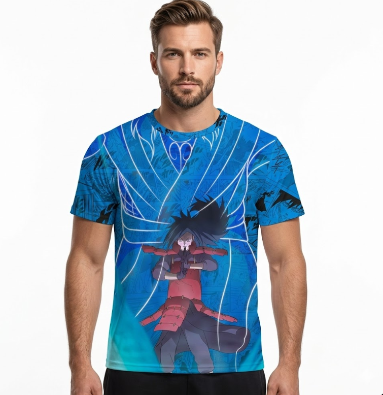 Camiseta Naruto Madara 3 Dry-Fit Premium Unissex | Swit Store