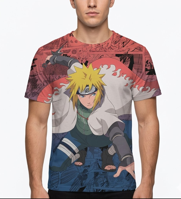 Camiseta Naruto Minato Dry-Fit Premium Unissex | Swit Store