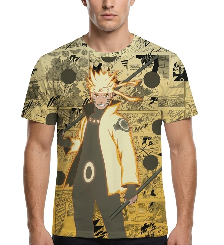Camiseta Naruto Estampa 3 Dry-Fit Premium Unissex | Swit Store