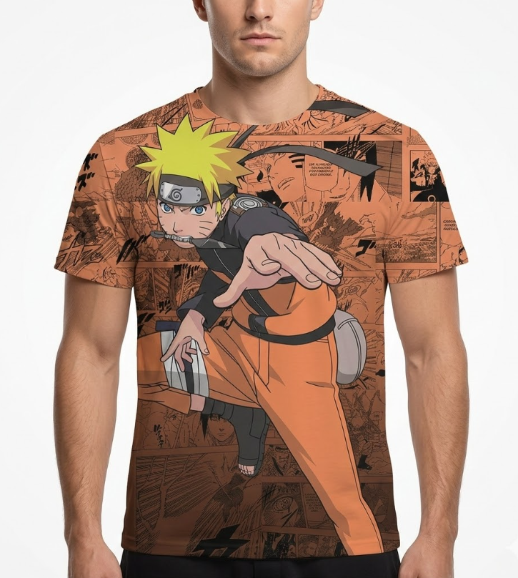 Camiseta Naruto Estampa 4 Dry-Fit Premium Unissex | Swit Store