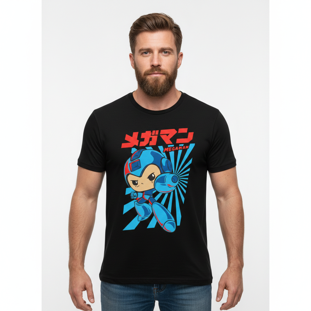 Camiseta Megaman Estampa 3 Dry-Fit Premium Unissex