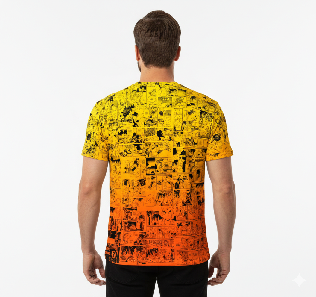 Camiseta Pokémon Flareon, Mangá Laranja e Amarelo Dry-Fit Premium Unissex