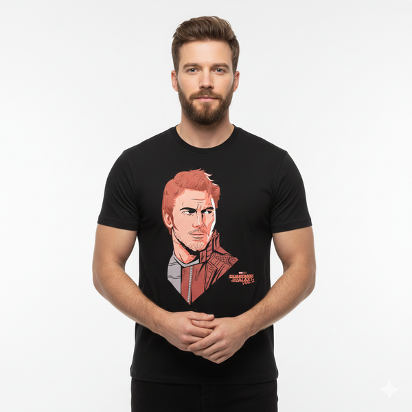 Camiseta Guardiões da Galáxia Star-Lord Peter Quill