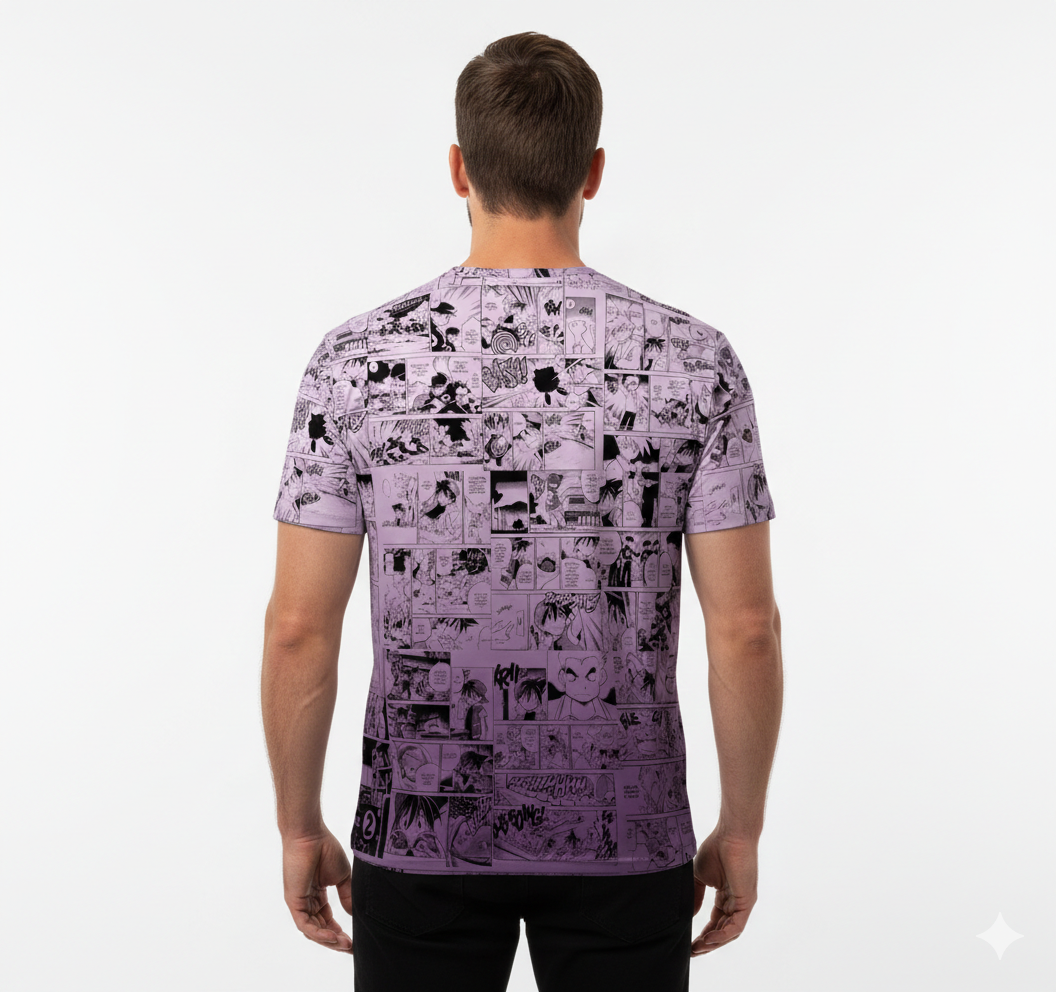 Camiseta Pokémon Mewtwo, Mangá Roxo Dry-Fit Premium Unissex