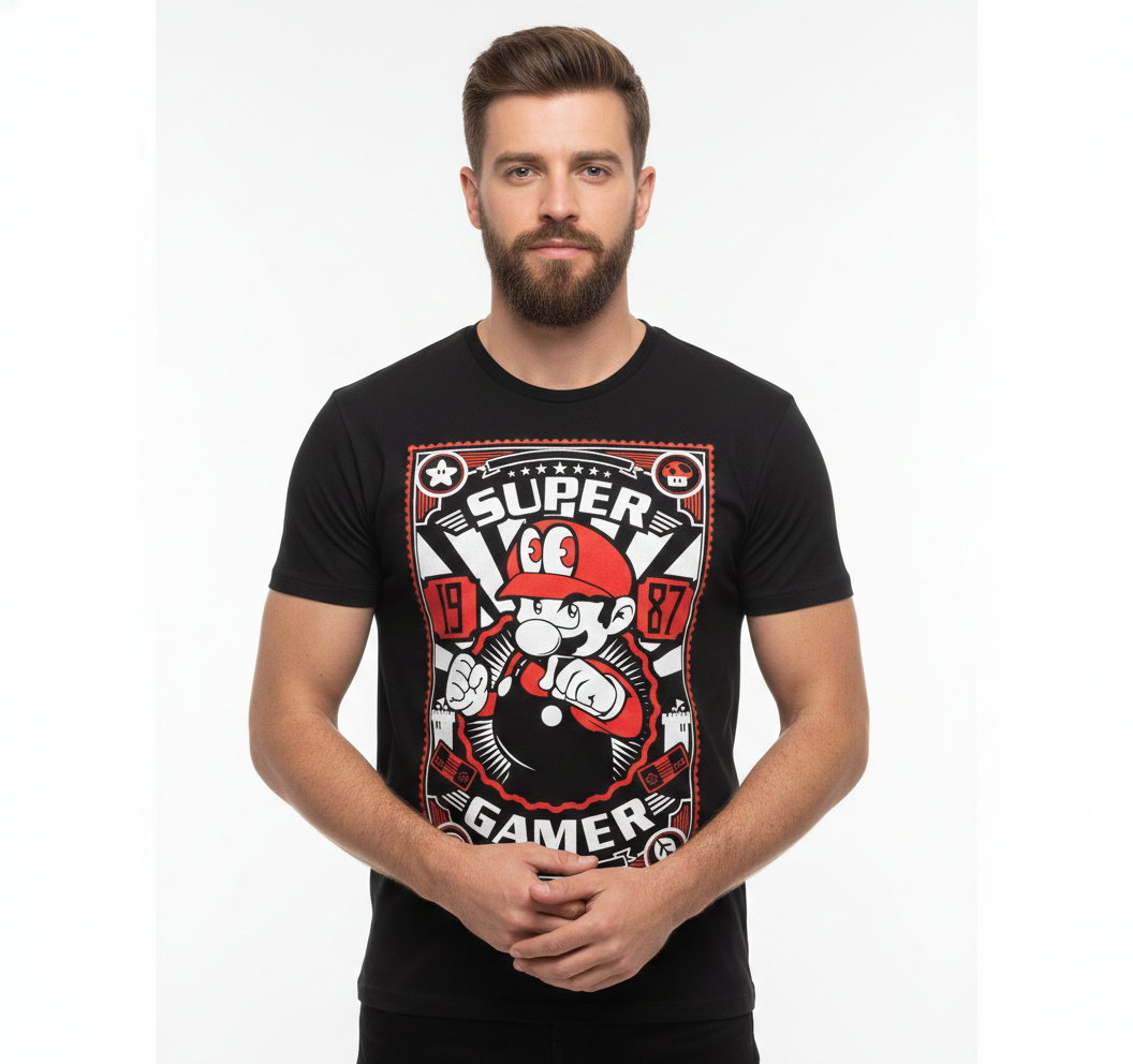Camiseta Super Mario – Dry-Fit Premium Unissex | Swit Store