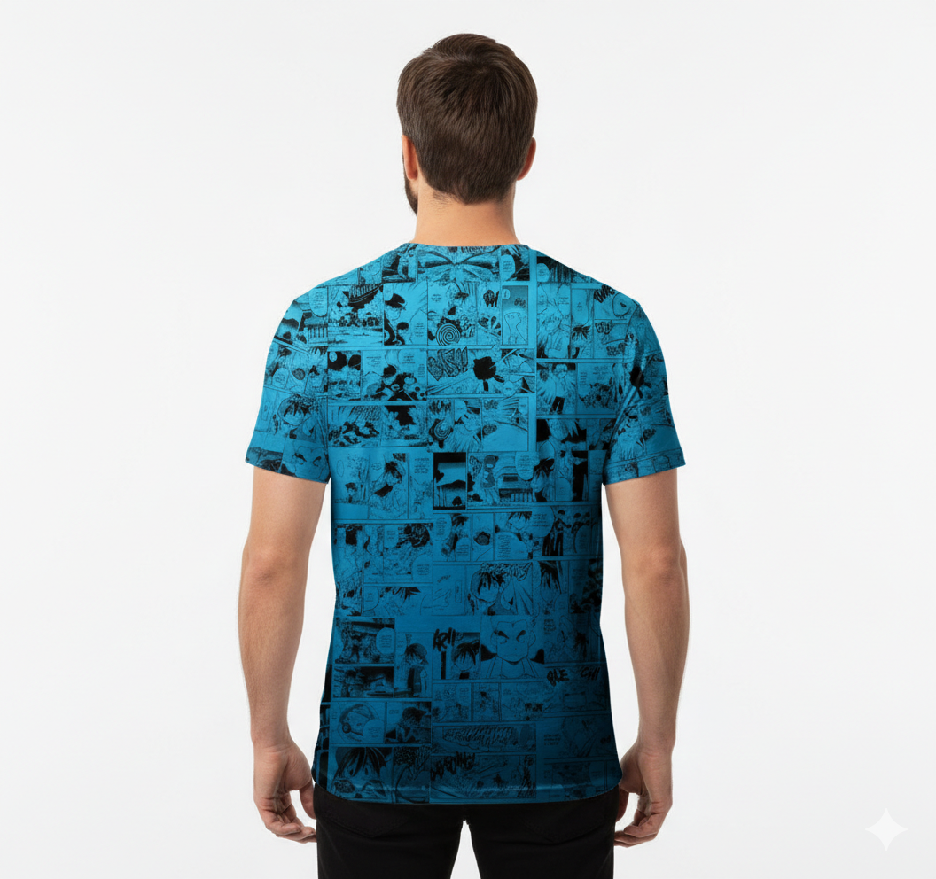 Camiseta Pokémon Pokemón Mega Charizard X, Mangá Azul Dry-Fit Premium Unissex | Swit Store