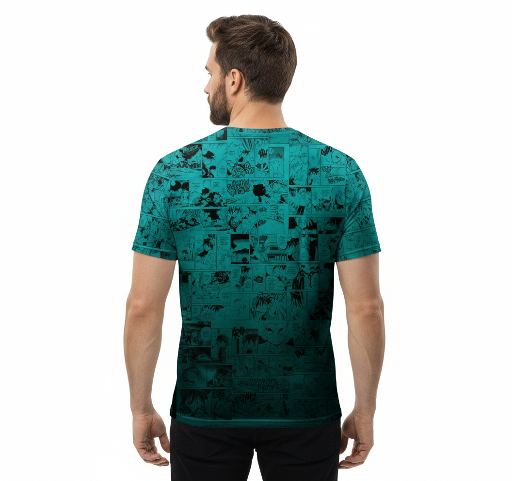 Camiseta Pokémon Snorlax, Mangá Verde Dry-Fit Premium Unissex