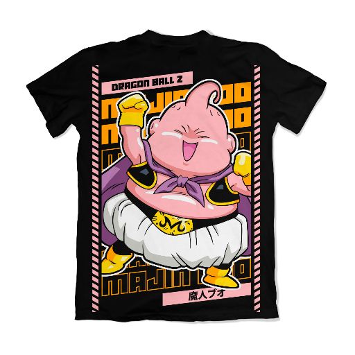 Camiseta Dragon Ball Majin Boo Black – Dry-Fit Premium Unissex | Swit Store