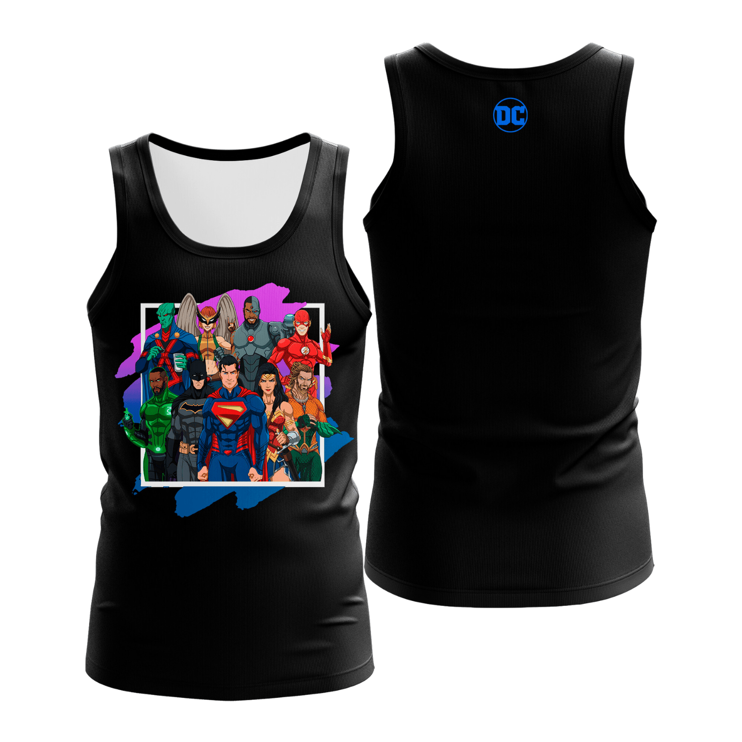 Camiseta Regata Dc Comics Liga Da Justica – Dry-Fit Premium Unissex | Swit Store