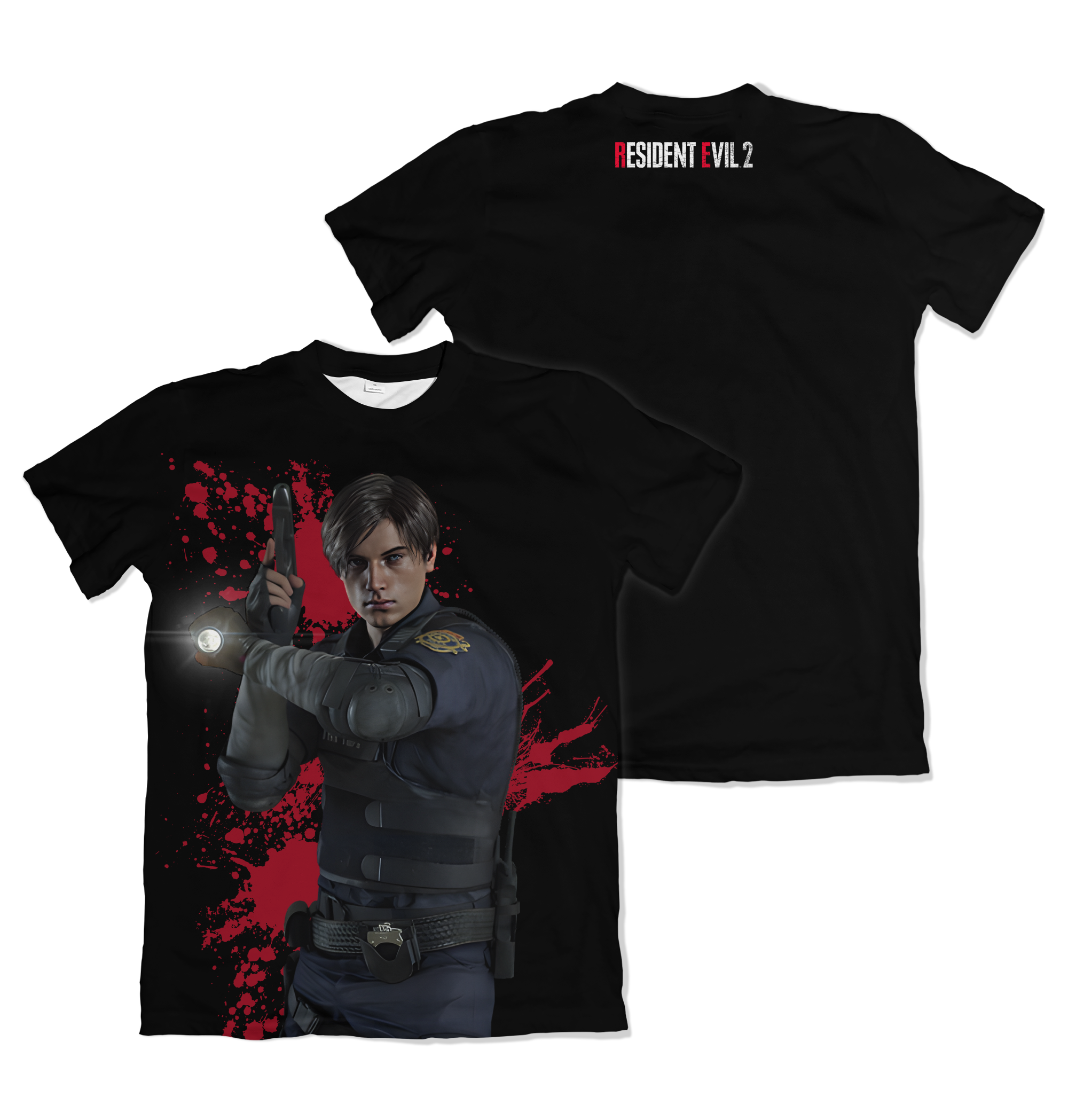 Camiseta Resident Evil Leon S Kennedy – Dry-Fit Premium Unissex | Swit Store