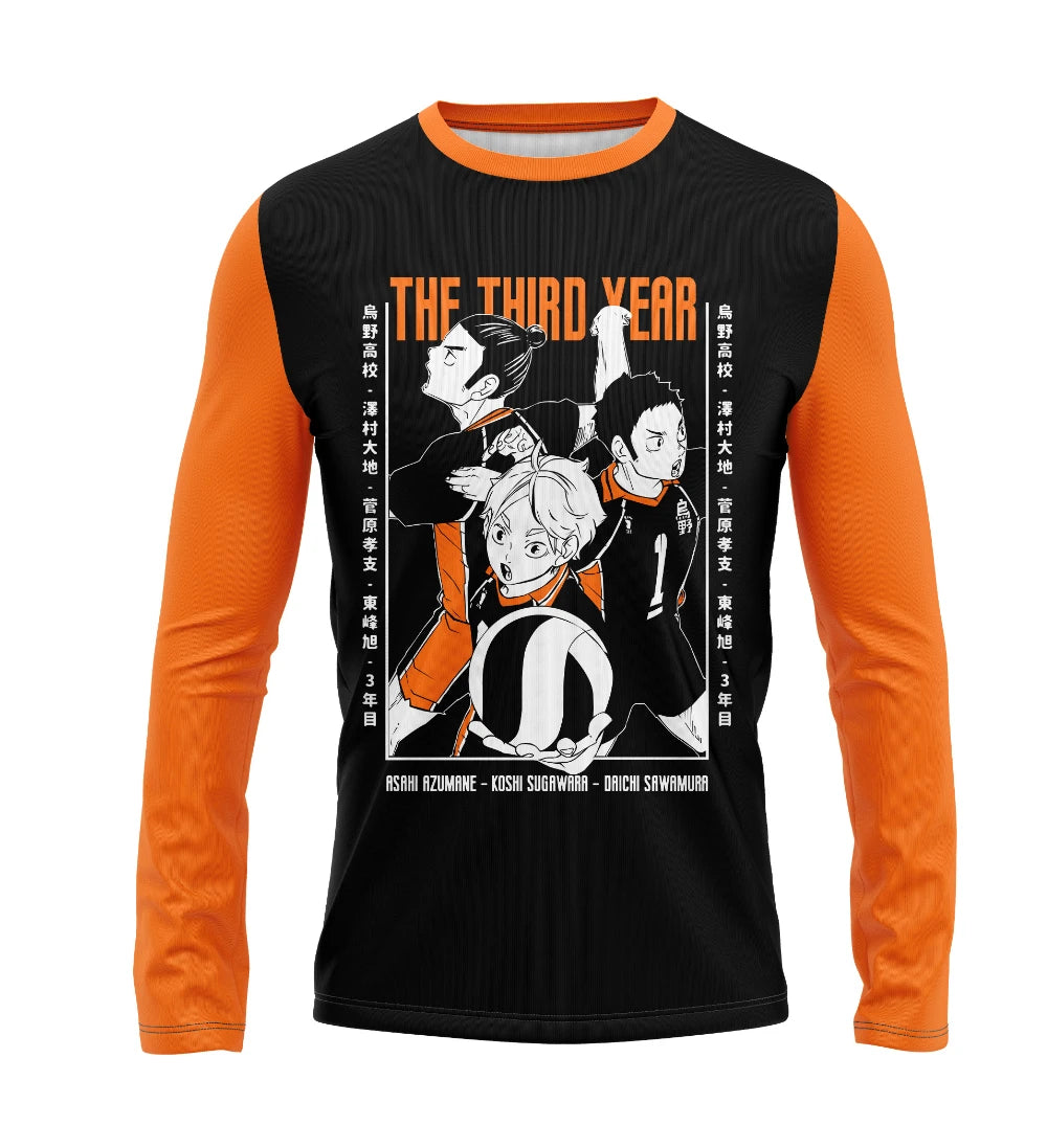 Camisa Manga Longa -  Haikyuu  -  Karasuno 2