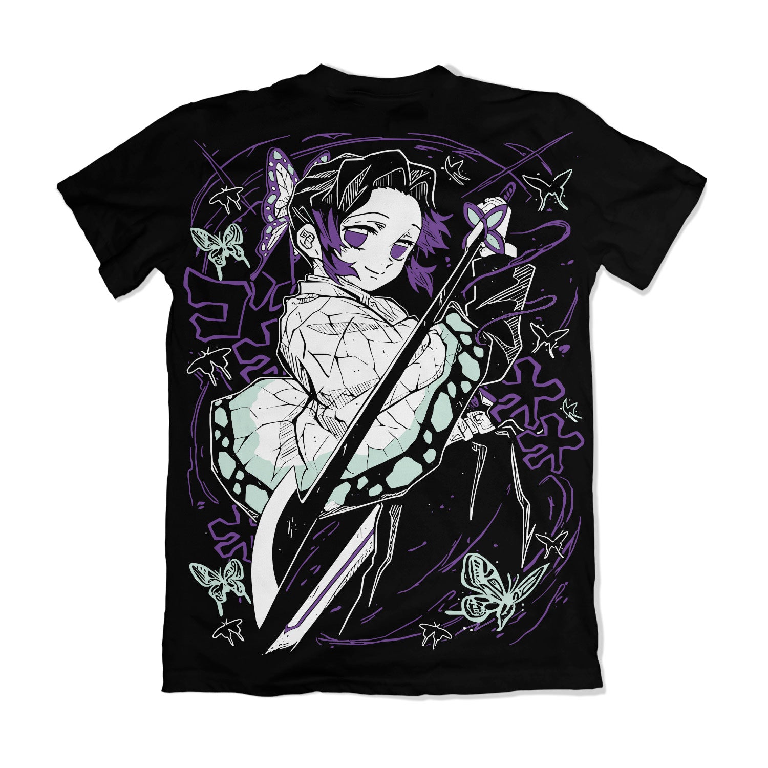 Camiseta Kimetsu no Yaiba Filme – Shinobu | Dry Fit Premium Unissex