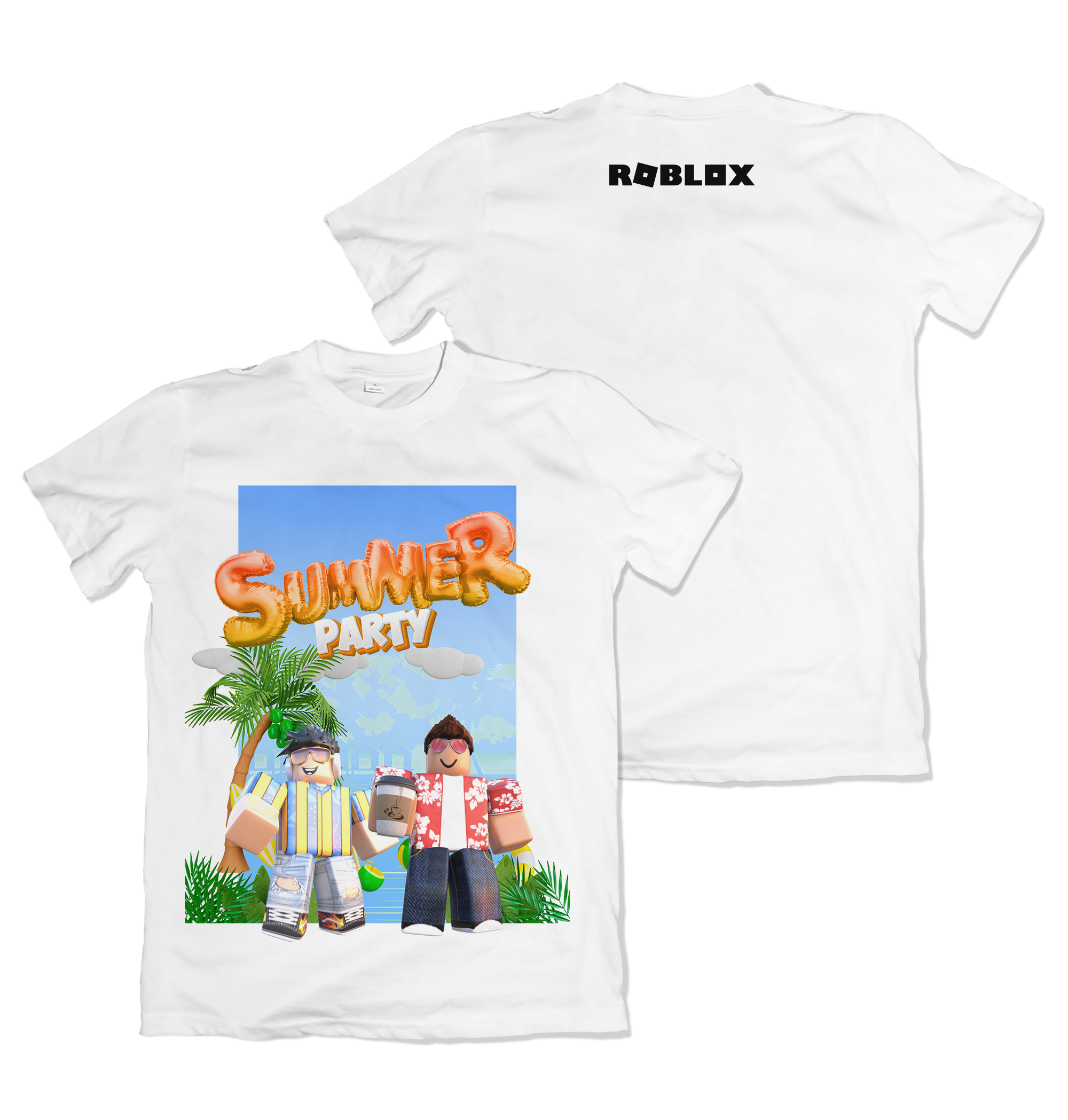 Camiseta Roblox Summer Party – Dry-Fit Premium Unissex | Swit Store