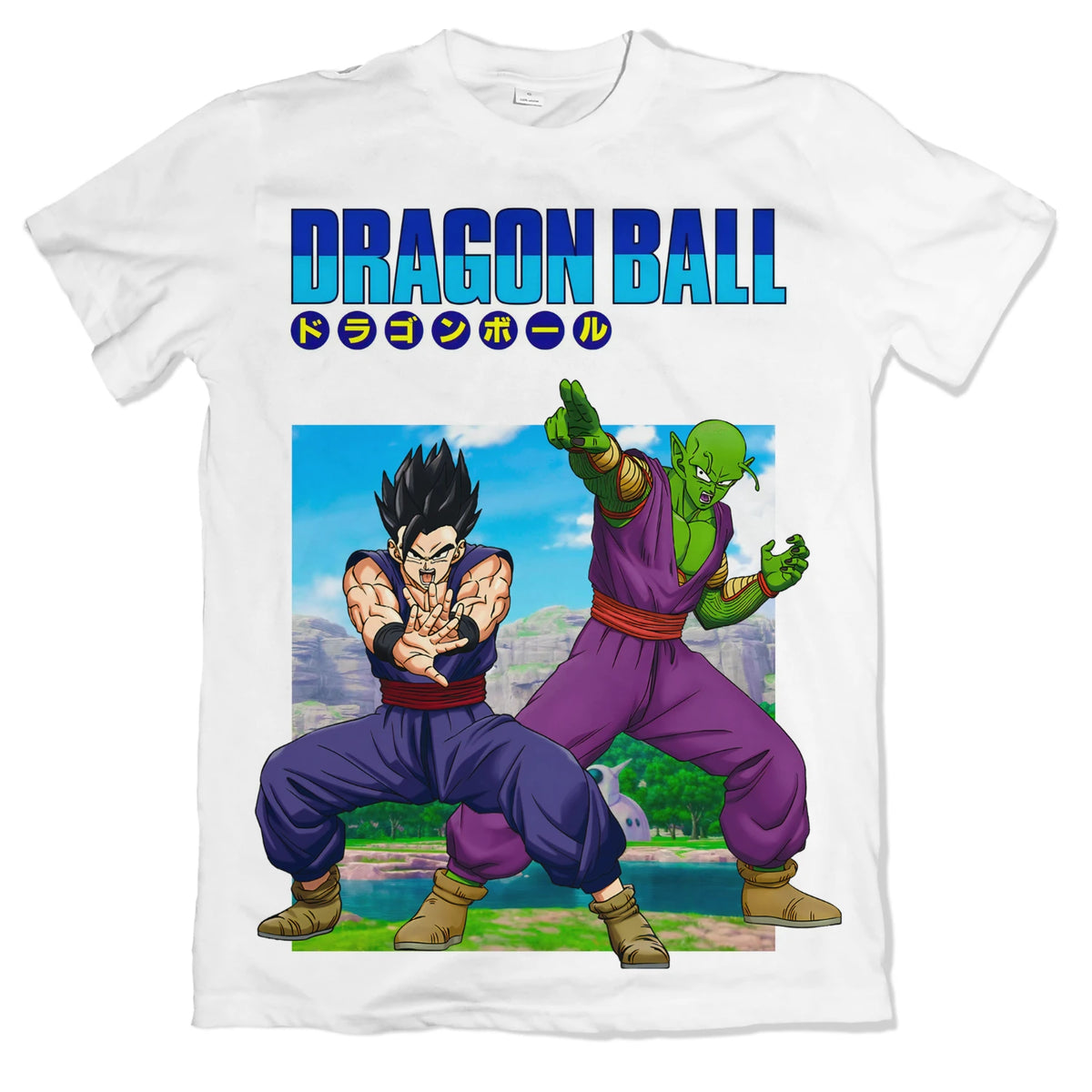 Camiseta Dragon Ball Gohan Base e Piccolo Dry-Fit Premium Unissex