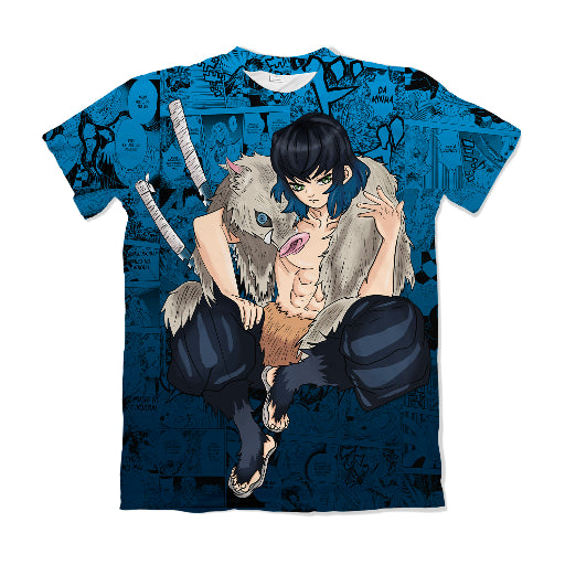 Camiseta Demon Slayer Inosuke 4 Dry-Fit Premium Unissex