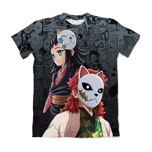 Camiseta Demon Slayer Sabito e Makomo 1 Dry-Fit Premium Unissex