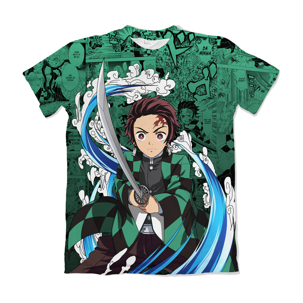 Camiseta Demon Slayer Tanjiro 1 Dry-Fit Premium Unissex