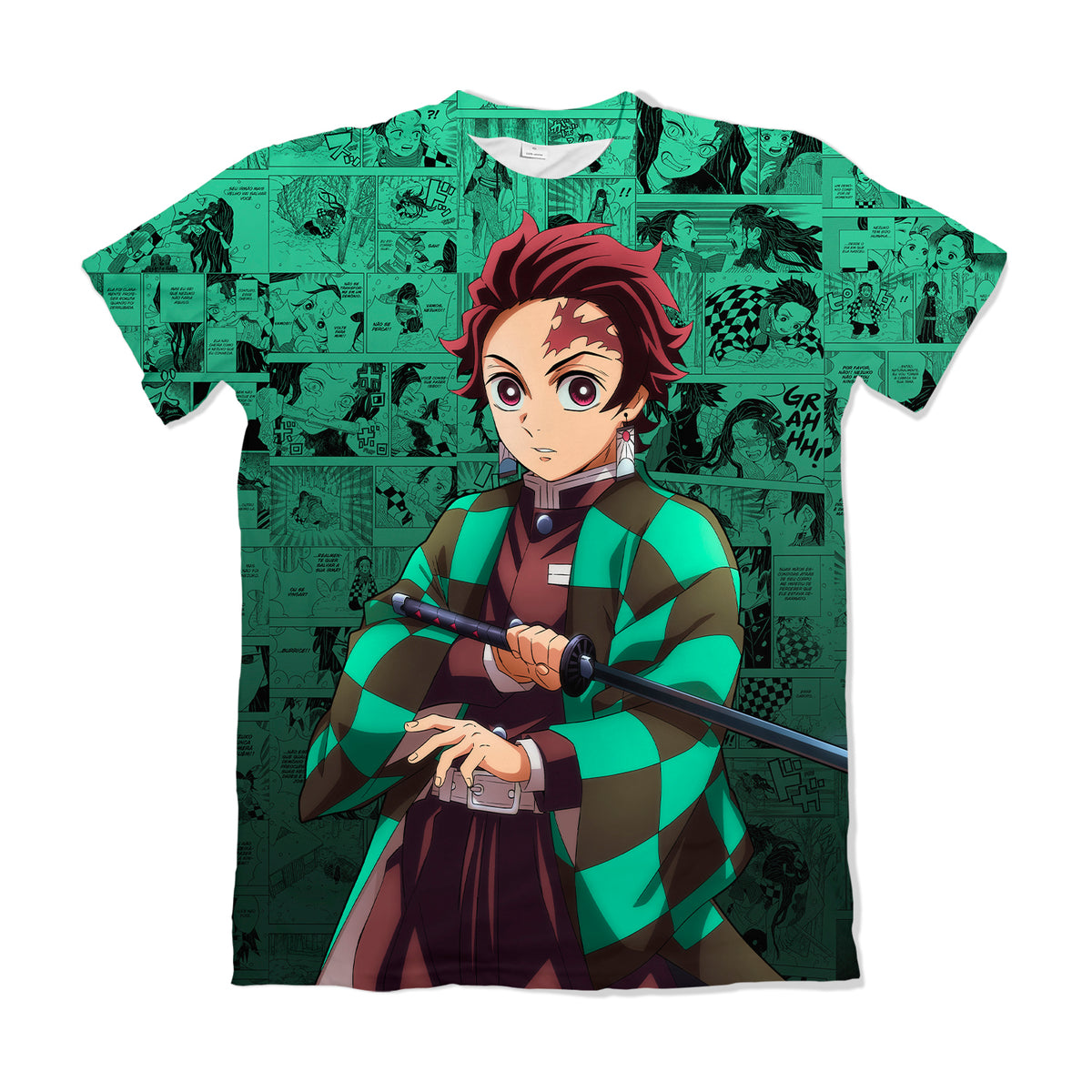 Camiseta Demon Slayer Tanjiro 18 Dry-Fit Premium Unissex