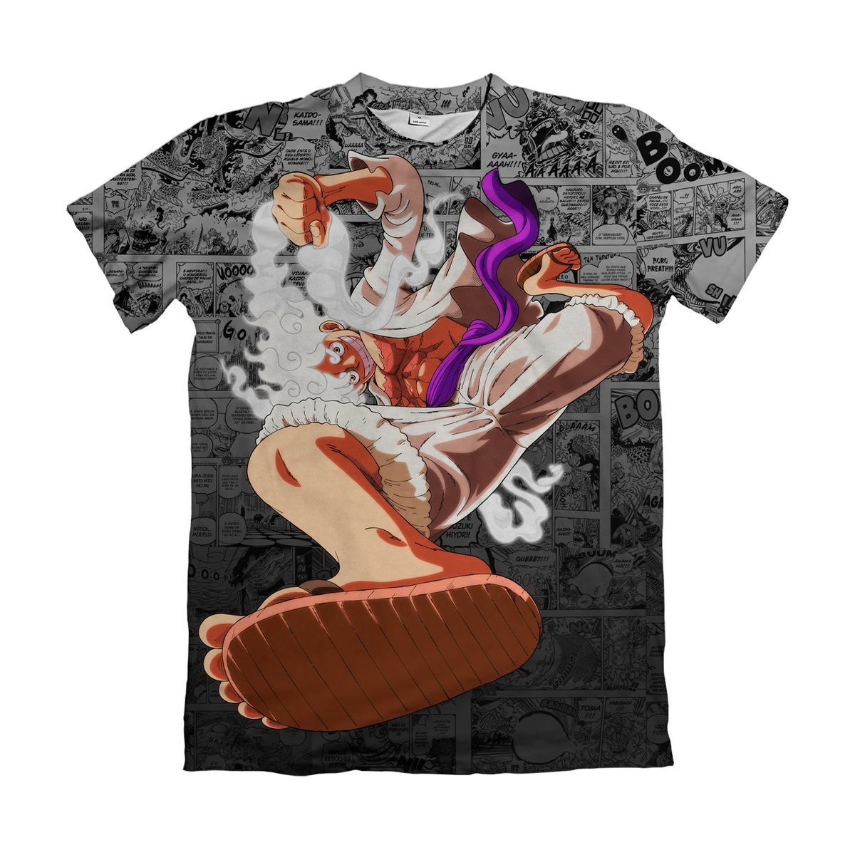 Camiseta One Piece Monkey D. Luffy Gear 5 Dry-Fit Premium Unissex