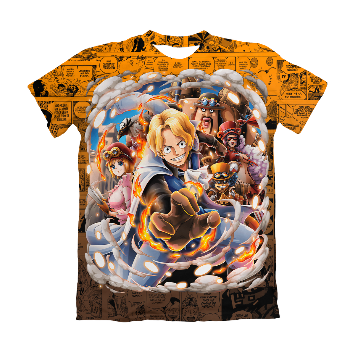 Camiseta One Piece Sabo Dry-Fit Premium Unissex