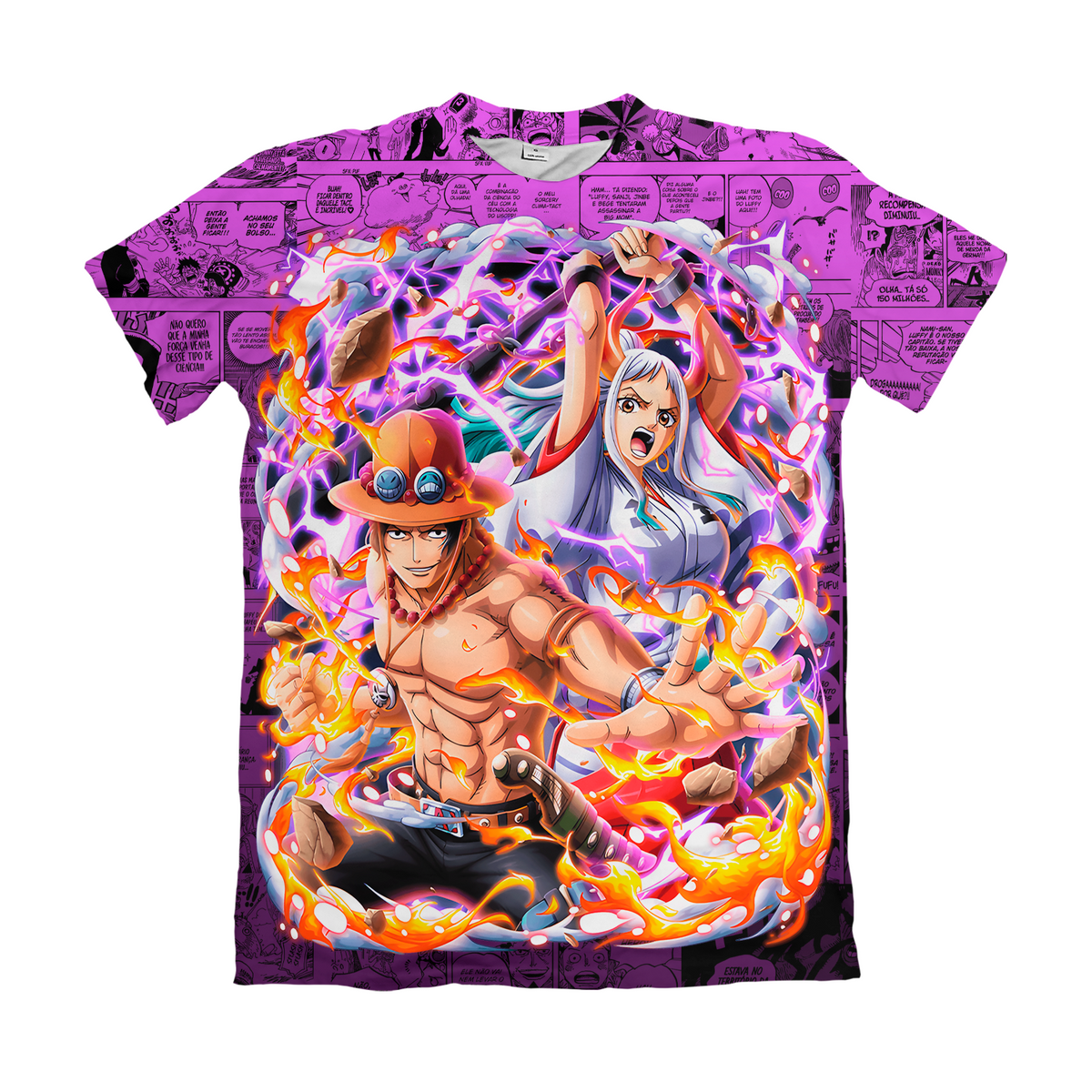 Camiseta One Piece Yamato e Ace Dry-Fit Premium Unissex
