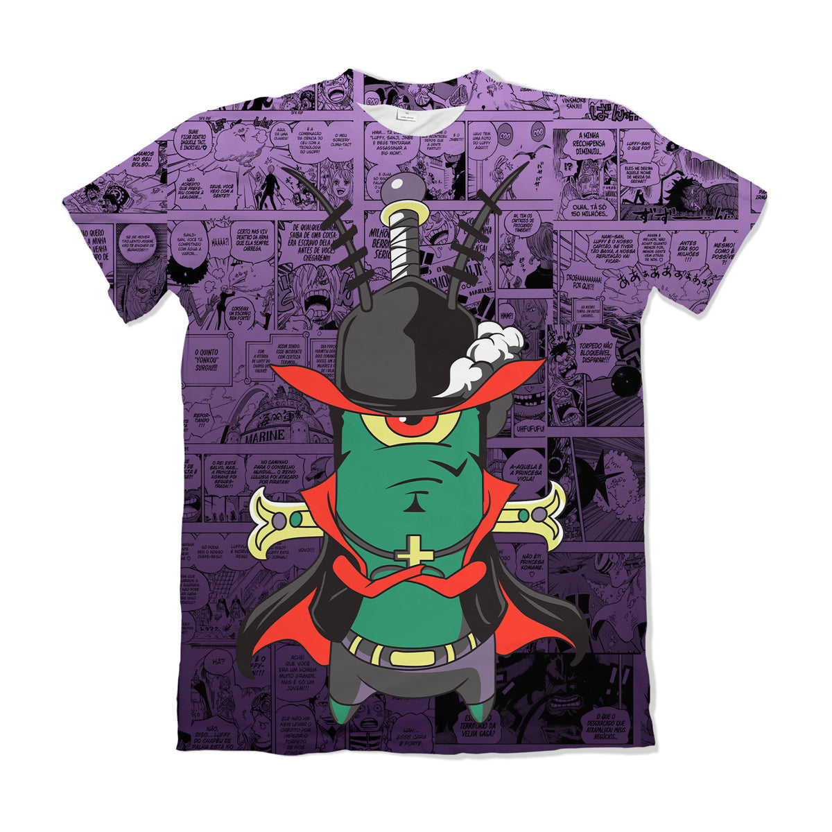 Camiseta One Piece Mihawk Plankton Dry-Fit Premium Unissex
