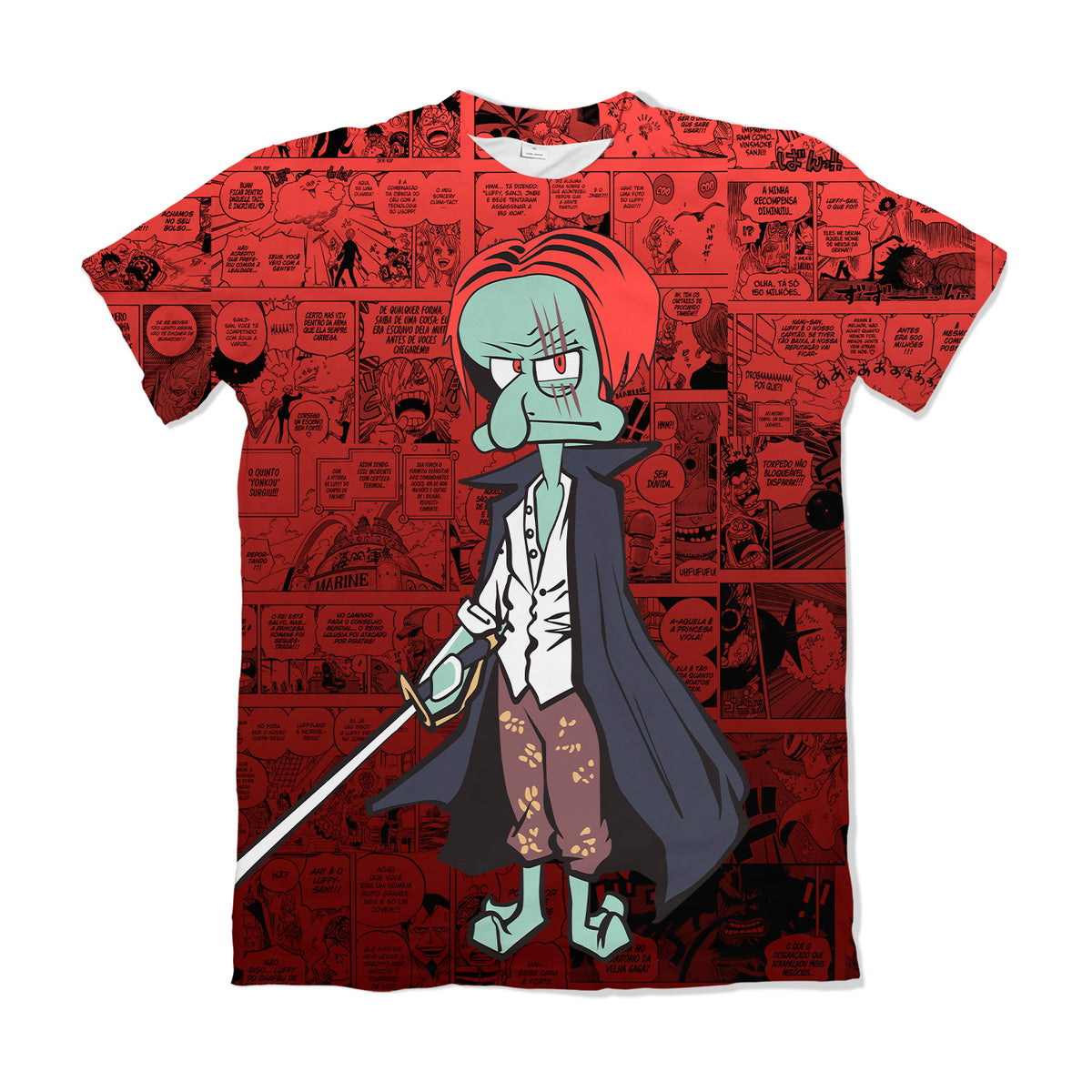 Camiseta One Piece Shanks Lula Molusco Dry-Fit Premium Unissex