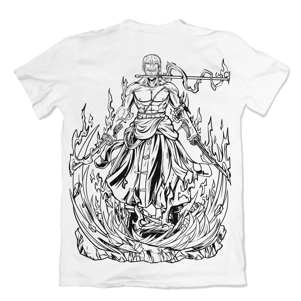 Camiseta One Piece Ink Zoro 4 Dry-Fit Premium Unissex