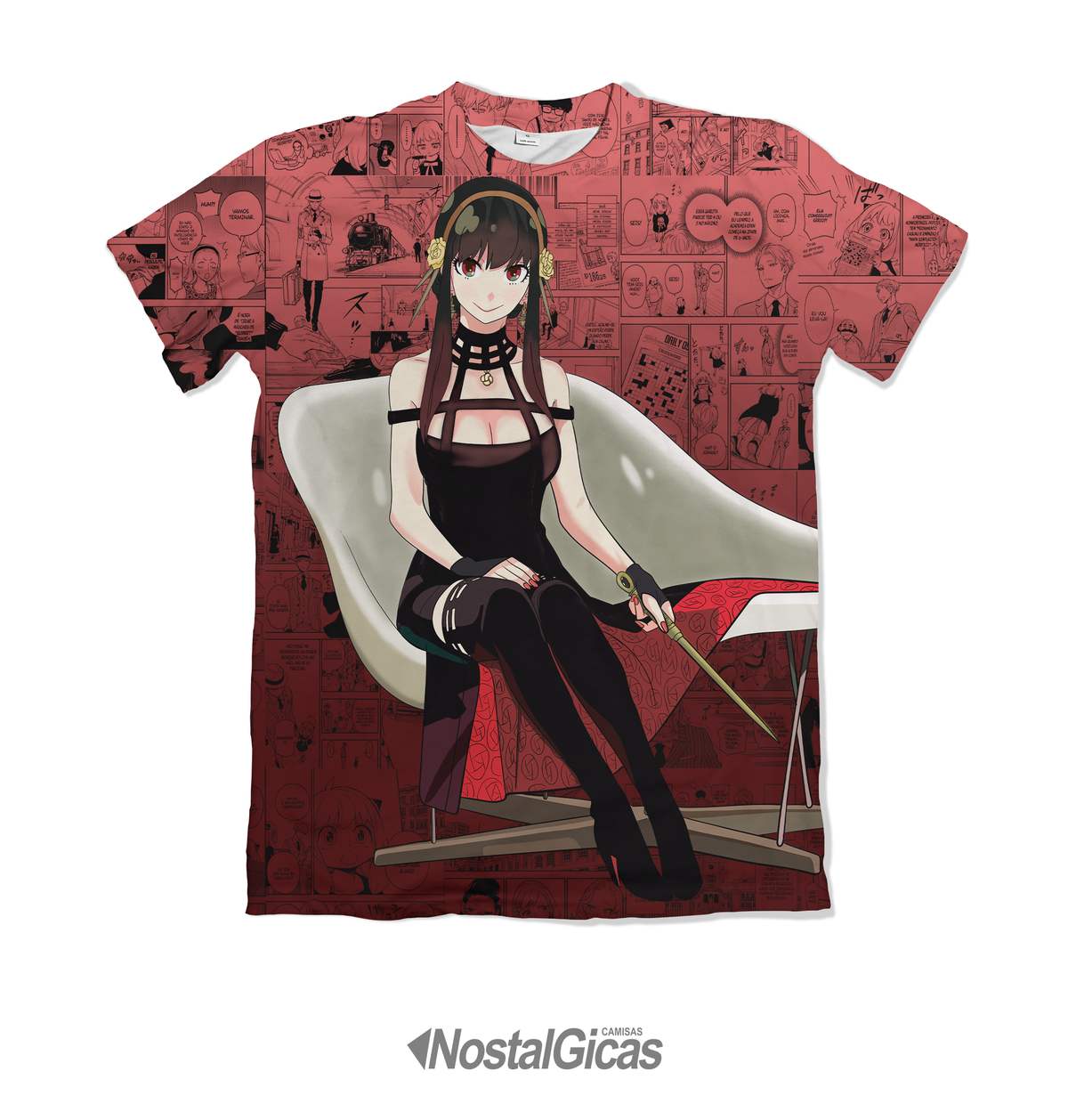 Camiseta Spy x Family Yor Forger Dry-Fit Premium Unissex