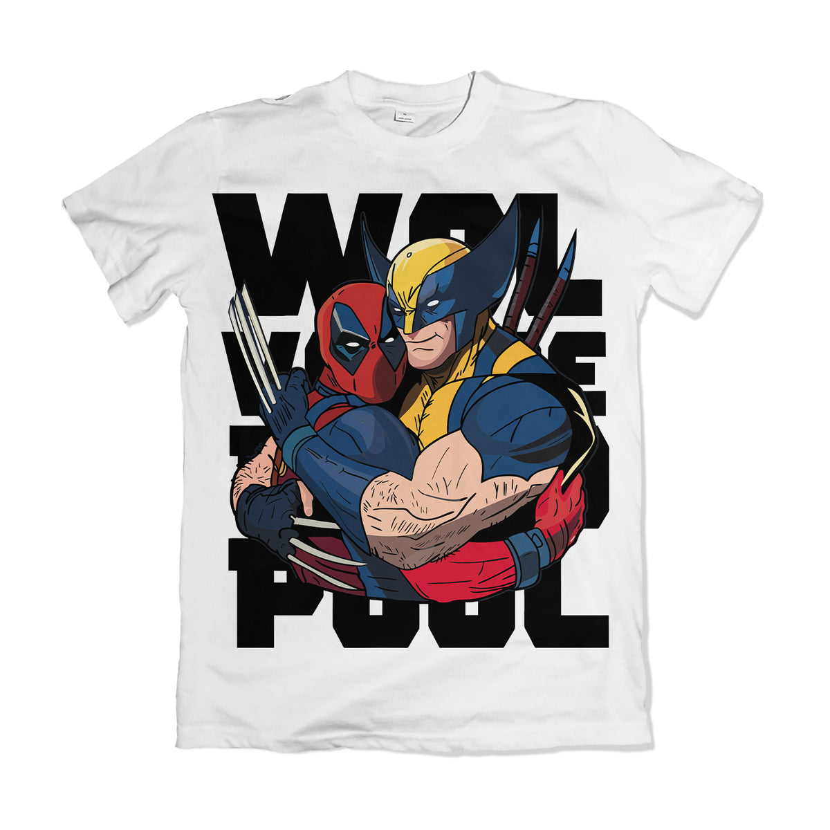 Camiseta Deadpool e Wolverine 5 Branca Dry-Fit Premium Unissex