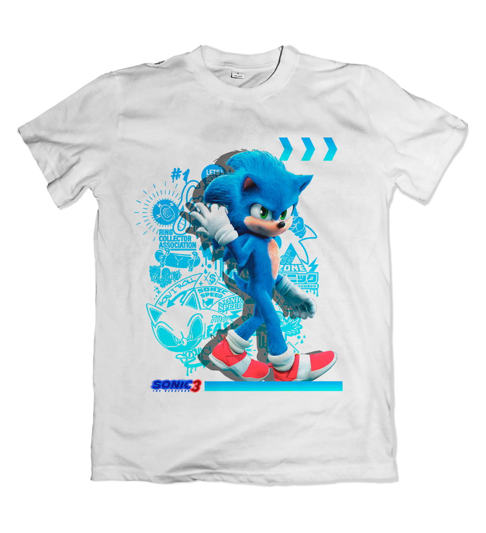 Camiseta Sonic Básico Frente Dry-Fit Premium Unissex