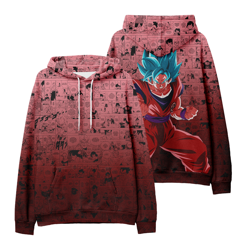 Moletom Dragon Ball Goku Super Saiyajin Blue Kaioken Premium Unissex
