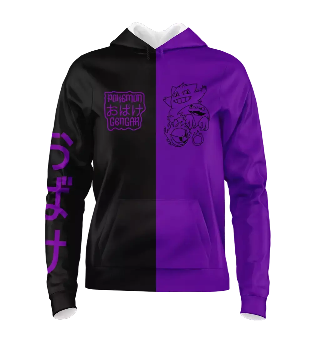 Moletom Pokémon Gengar Bicolor Premium Unissex