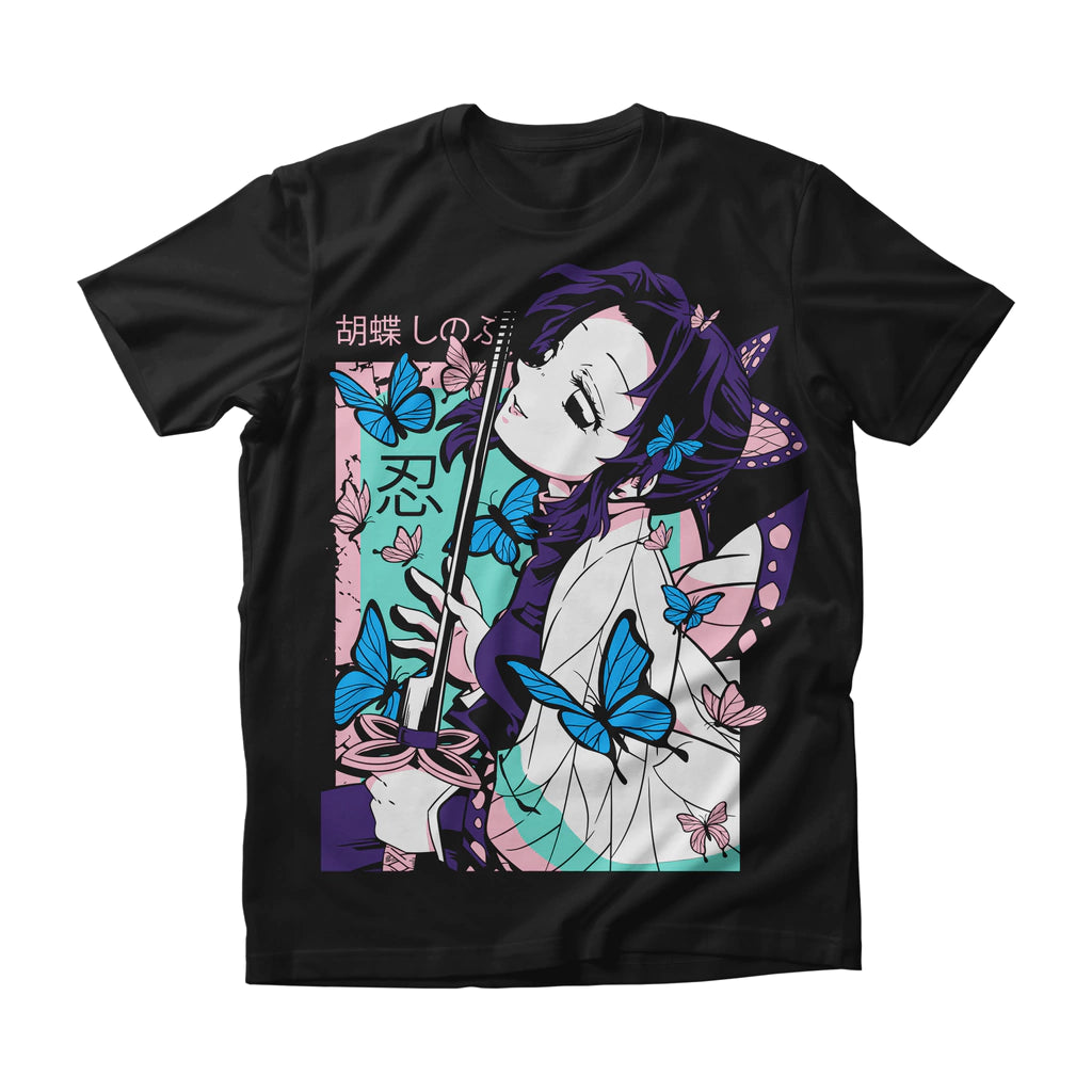 Camiseta Demon Slayer Shinobu Kocho Dry-Fit Premium Unissex