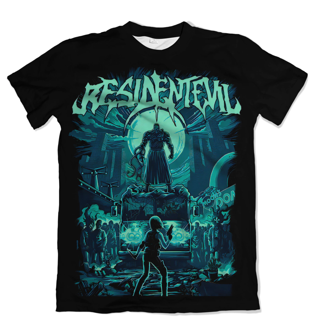 Camiseta Resident Evil Jill V.s Nemesis Dry-Fit Premium Unissex