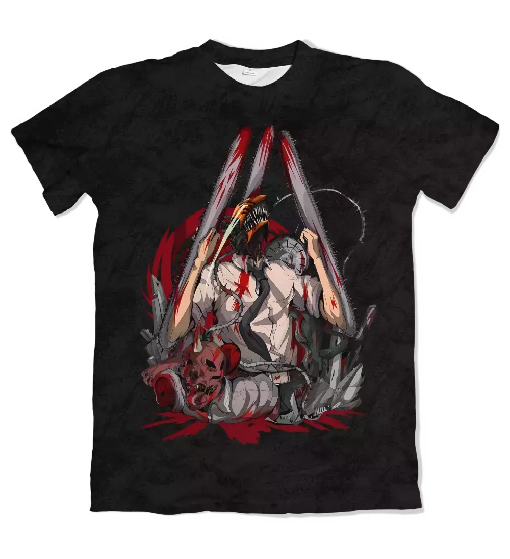 Camiseta Chainsaw Man Denji Black Dry-Fit Premium Unissex