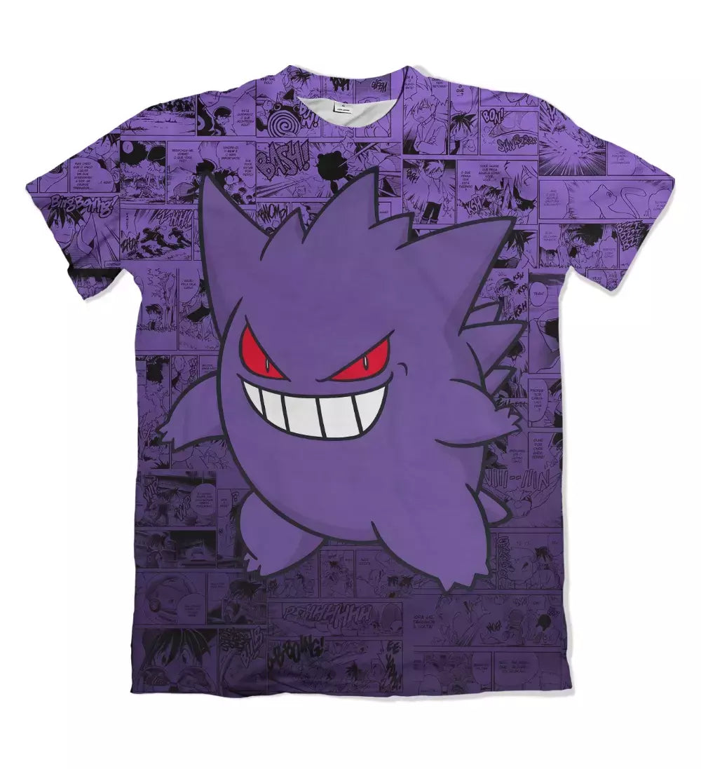 Camiseta Pokémon Gengar Dry-Fit Premium Unissex