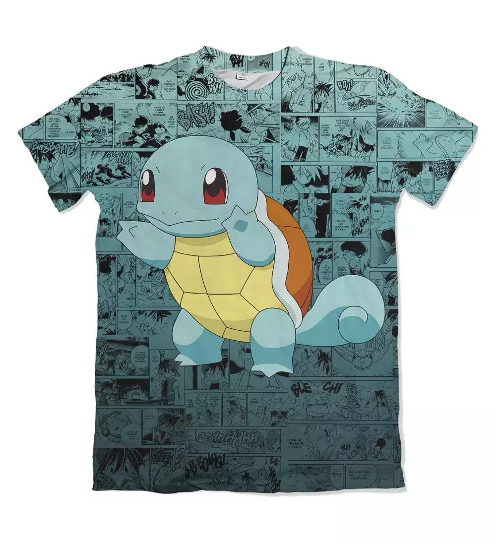 Camiseta Pokémon Squirtle Dry-Fit Premium Unissex