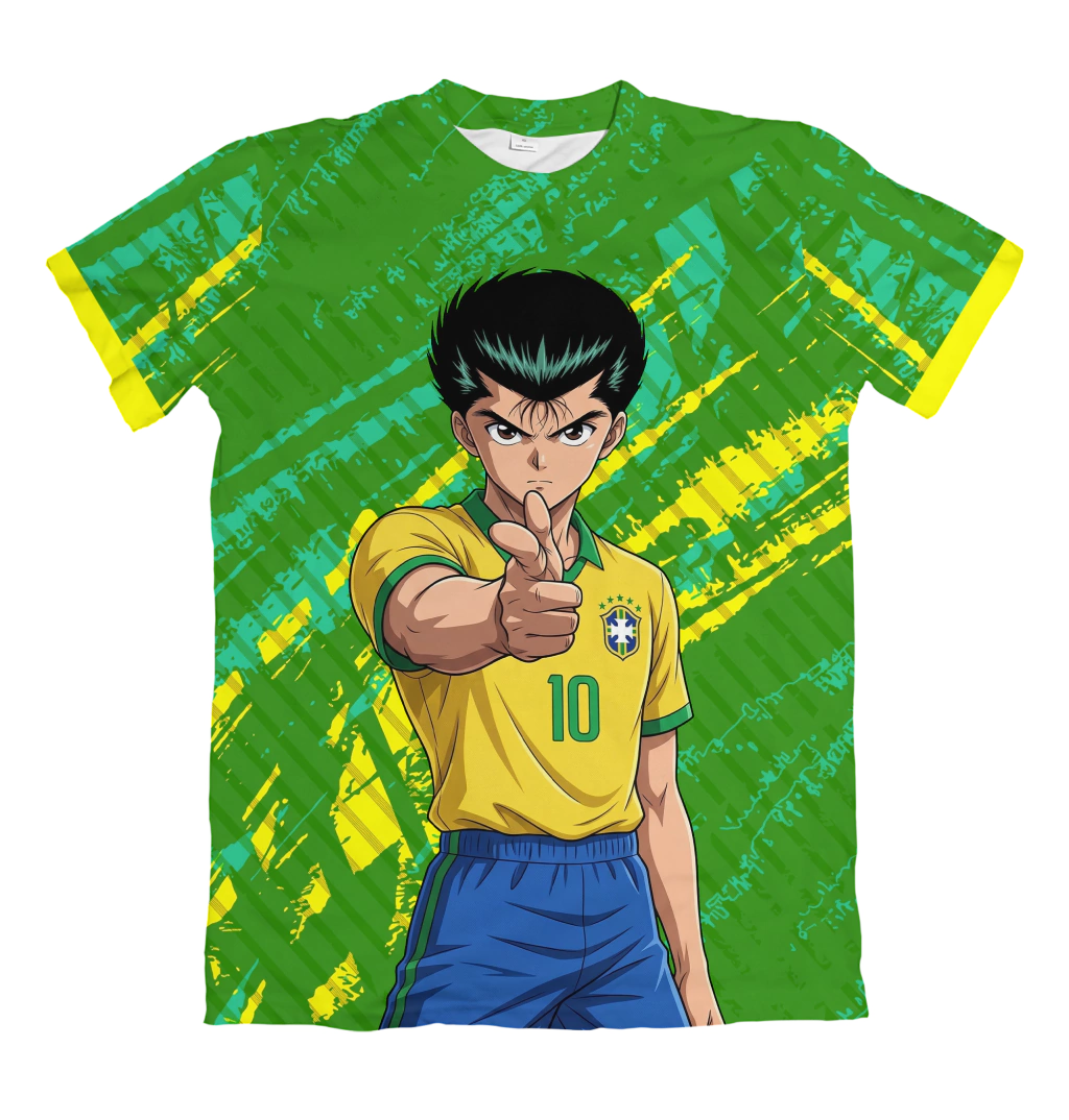 Camiseta Yu Yu Hakusho Yusuke Urameshi Dry-Fit Premium Unissex
