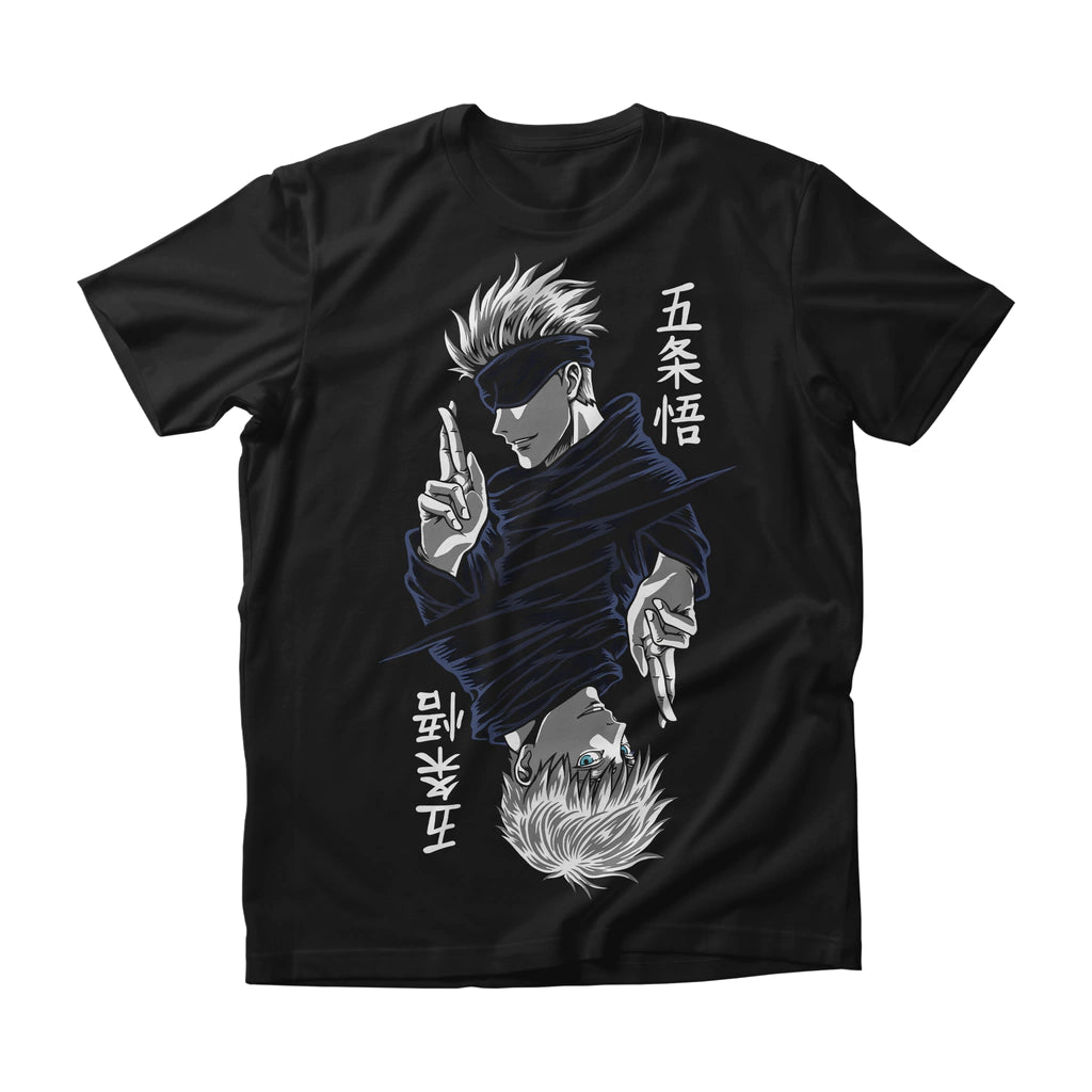 Camiseta Jujutsu Kaisen Satoru Gojo Faces Dry-Fit Premium Unissex