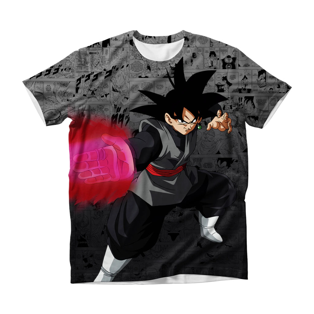Camiseta Dragon Ball Guerreiro Black Attack Dry-Fit Premium Unissex