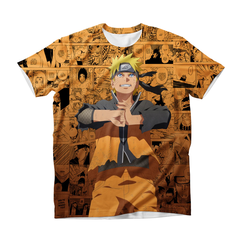 Camiseta Naruto Naruto Uzumaki Laranja