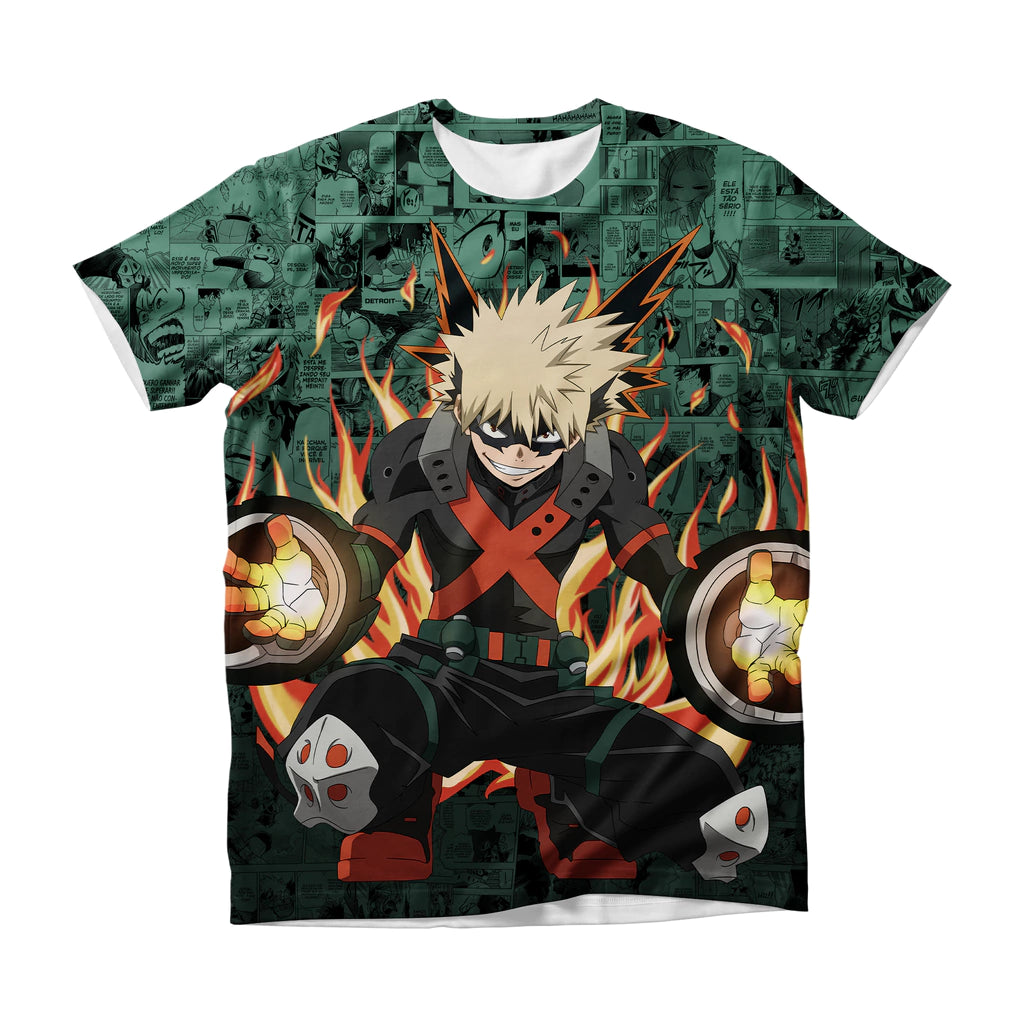 Camiseta My Hero Academia Katsuki Bakugo Dry-Fit Premium Unissex