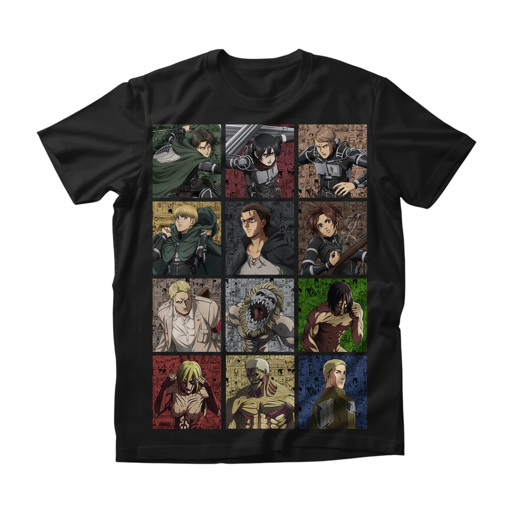 Camiseta Attack on Titan Shingeki no Kyojin 2 Dry-Fit Premium Unissex