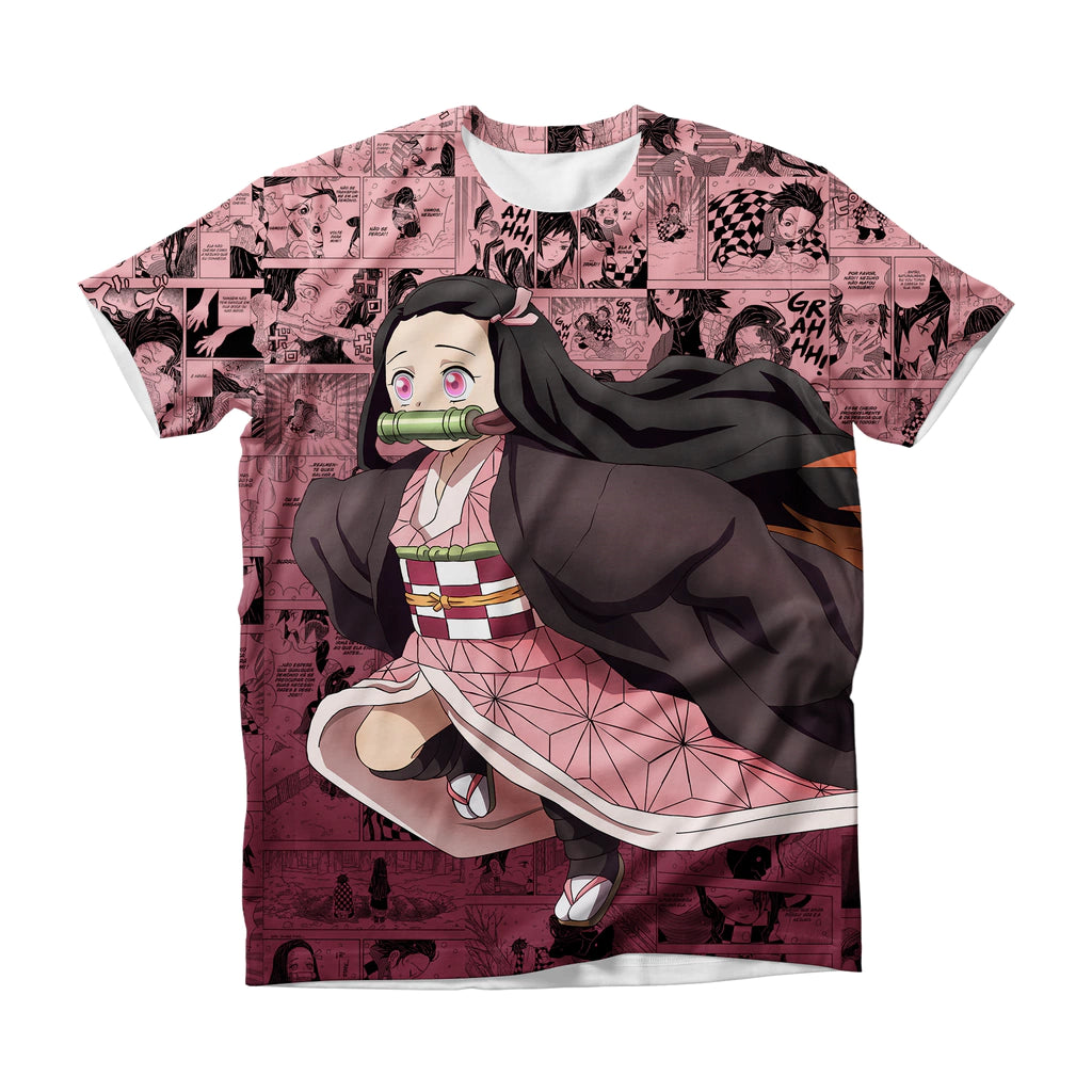 Camiseta Demon Slayer Mini Nezuko Kamado Dry-Fit Premium Unissex